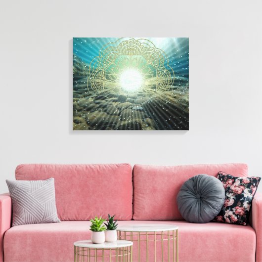 Zee Treasure - Gewatteerd Canvas Afdruk (Insitu (Woonkamer))