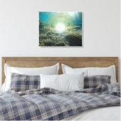 Zee Treasure - Gewatteerd Canvas Afdruk (Insitu (Slaapkamer))