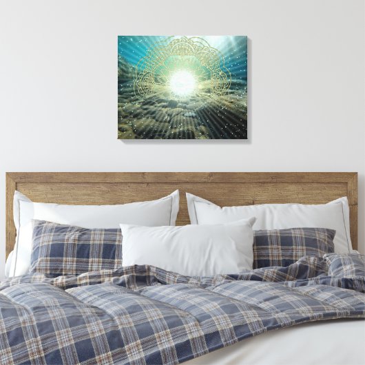 Zee Treasure - Gewatteerd Canvas Afdruk (Insitu (Slaapkamer))