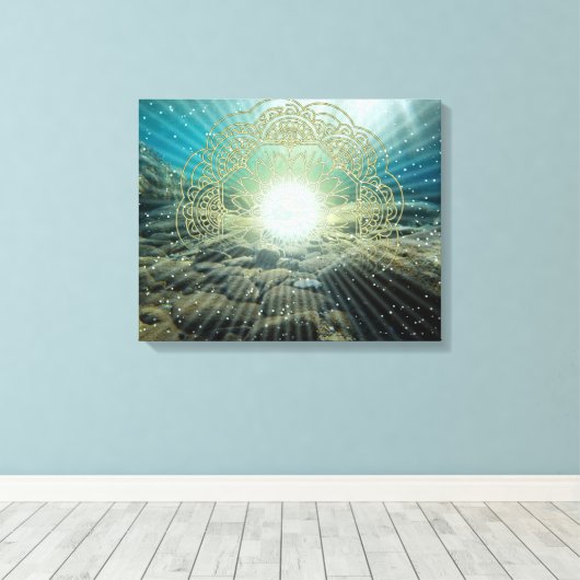 Zee Treasure - Gewatteerd Canvas Afdruk (Insitu (Houten vloer))