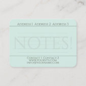 Zee Treasures - Visitekaartje (Achterkant)