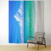 Zee Tropisch strand Scene Turquoise Wandkleed (In situ)