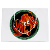 Zee tropische oranje koningskrab large cadeautasje (Voorkant)