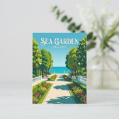 Zee Tuin Bulgarije Briefkaart (Staand voorkant)