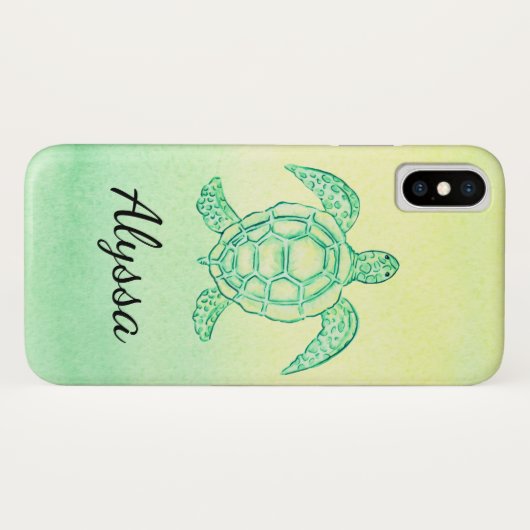 Zee turftelefoon Case-Mate iPhone case (Achterkant (horizontaal))