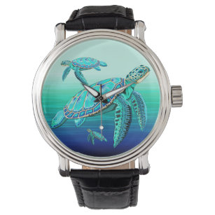 Zee Turquoise Oceanlife Horloge