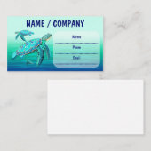 Zee Turquoise Oceanlife Visitekaartje (Voorkant / Achterkant)