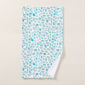 Zee Turquoise Patroon Strand Badhanddoek Set Bad Handdoek (Handdoek)