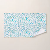 Zee Turquoise Patroon Strand Badhanddoek Set Bad Handdoek (Handdoek)