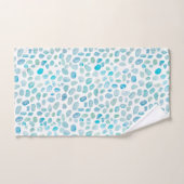 Zee Turquoise Patroon Strand Badhanddoek Set Bad Handdoek (Handdoek)