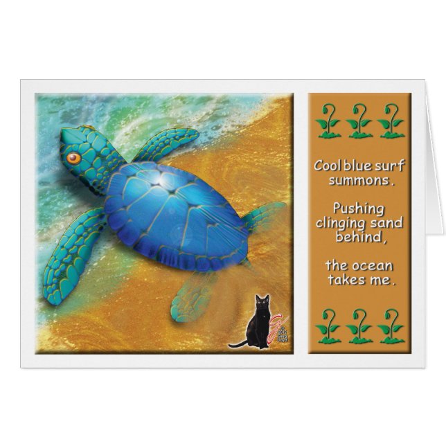 Zee Turtle (Voorkant Horizontaal)