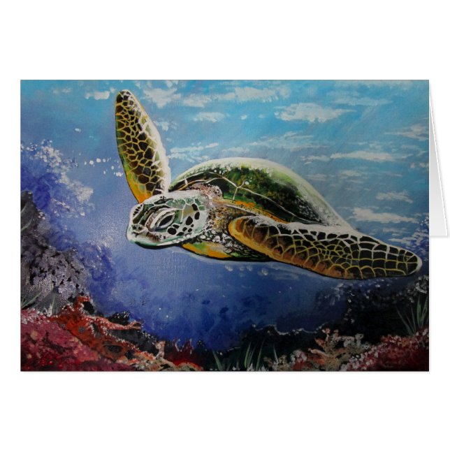 Zee Turtle (Voorkant Horizontaal)