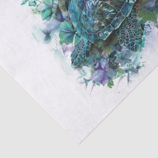 Zee Turtle10 Tissuepapier (Detail)