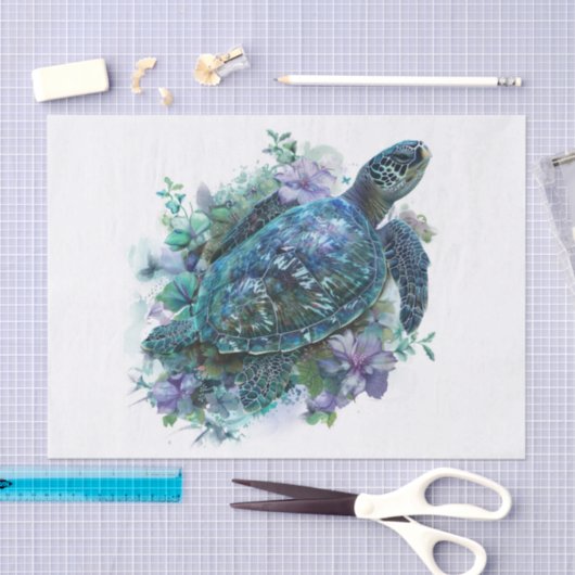 Zee Turtle10 Tissuepapier (Craft)