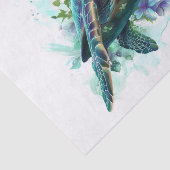 Zee Turtle12 Tissuepapier (Detail)