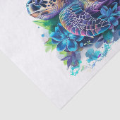 Zee Turtle9 Tissuepapier (Detail)