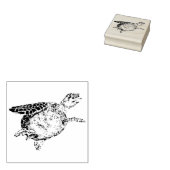 Zee Turtle 2 Rubberstempel (Gestempeld)