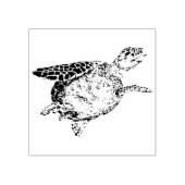 Zee Turtle 2 Rubberstempel (Afrduk)