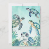 Zee Turtle 2e Verjaardag Kaart (Achterkant)