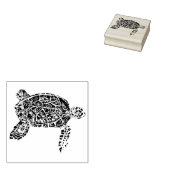 Zee Turtle 3 Rubberstempel (Gestempeld)