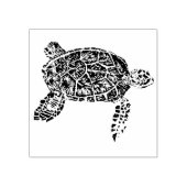 Zee Turtle 3 Rubberstempel (Afrduk)