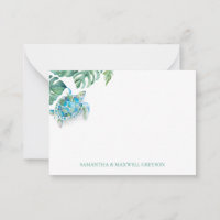 Zee Turtle - Aangepaste Waterverf