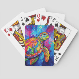 Zee Turtle Abstract Earth Day Ocean Beach Natuur Pokerkaarten