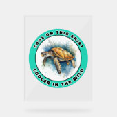 Zee Turtle Acryl Bord (Voorkant)