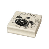 Zee Turtle Adresstempel Rubberstempel (Stempel)
