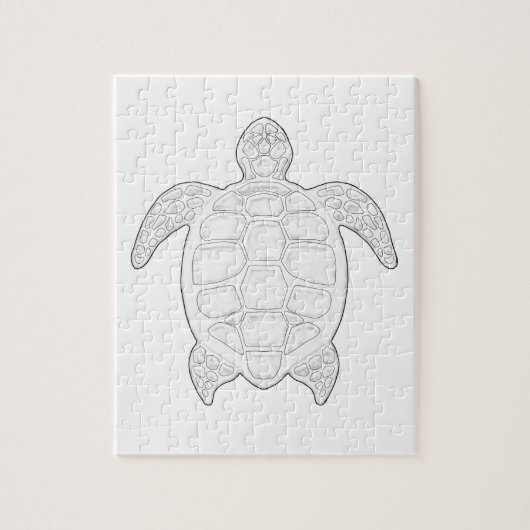 Zee Turtle Adult Colour Puzzle Legpuzzel (Verticaal)