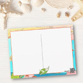 Zee Turtle Adventure Happy Place denkt over jou Briefkaart