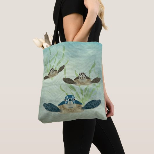 Zee Turtle Allover Tas (Dichtbij)