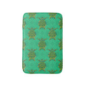 Zee Turtle Aquamarine Bath Mat. Badmat (Voorkant Verticaal)