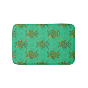 Zee Turtle Aquamarine Bath Mat. Badmat