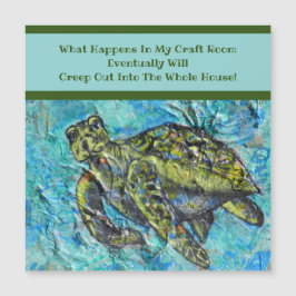 Zee Turtle Art and Crafters' Creations Magnet