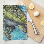 Zee Turtle Art and Crafter's Theedoek (Quarter Fold)