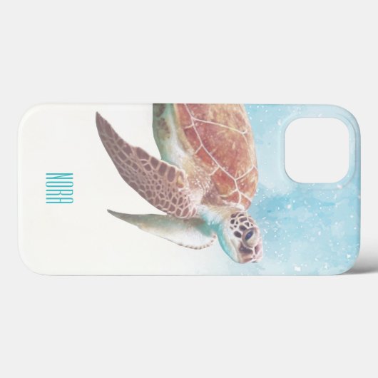 Zee Turtle Art Case-Mate iPhone Case (Achterkant (horizontaal))