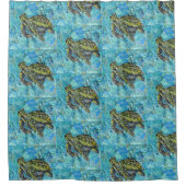 Zee Turtle Art Douchegordijn (Voorkant)