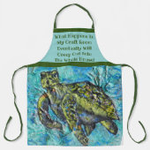 Zee Turtle Art en Crafter's Schort (Voorkant)