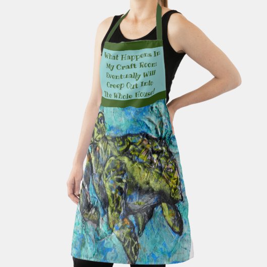 Zee Turtle Art en Crafter's Schort (Insitu)