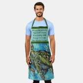 Zee Turtle Art en Crafter's Schort (Gedragen)