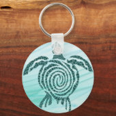 Zee Turtle Art Sleutelhanger (Red de schildpadden) (Voorkant)