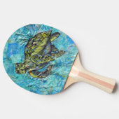 Zee Turtle Art Tafeltennisbatje (Zijkant)