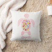 Zee Turtle Baby Girl Nursery Custom Pillow Kussen (Deken)