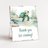 Zee Turtle Baby shower Bedankt voor uw komst