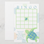 Zee Turtle Baby shower Bingo (Voorkant / Achterkant)
