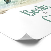 Zee Turtle Baby shower Boeken en geschenken Poster (Hoek)