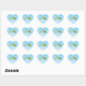 Zee Turtle Baby shower Co-Ed Gender Neutral Hart Sticker (Vel)