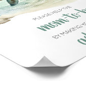 Zee Turtle Baby shower Envelope Station Poster (Hoek)