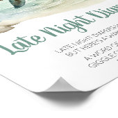 Zee Turtle Baby shower Late Night Luiers Poster (Hoek)